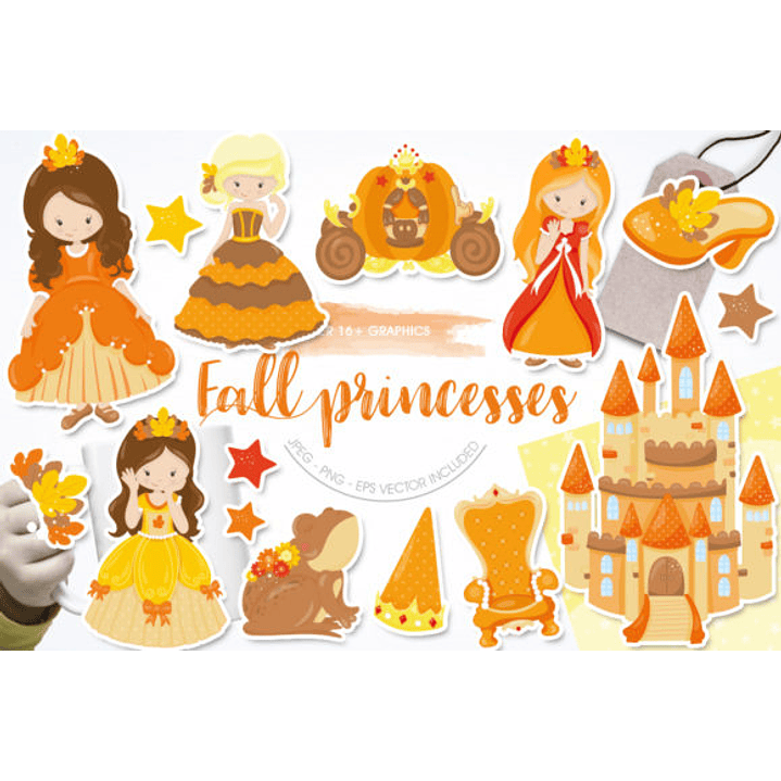 KIT DIGITAL PRINCESAS (PNG) 1