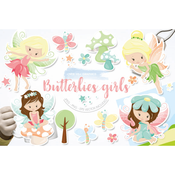 KIT DIGITAL BUTTERFLIES (PNG) 1