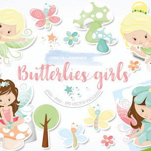 KIT DIGITAL BUTTERFLIES (PNG)