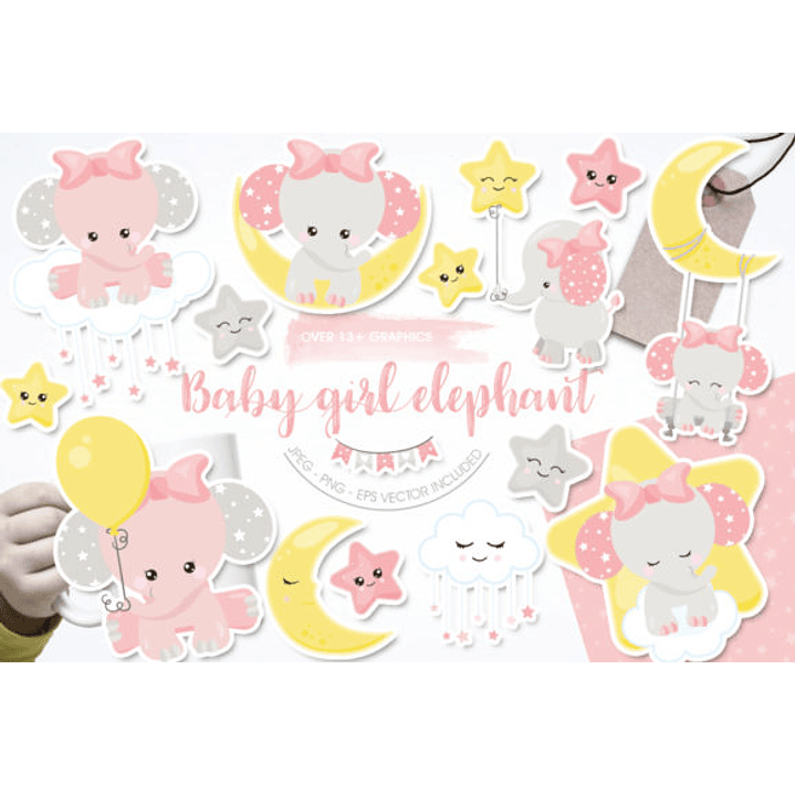 KIT DIGITAL ELEFANTE (PNG) 2