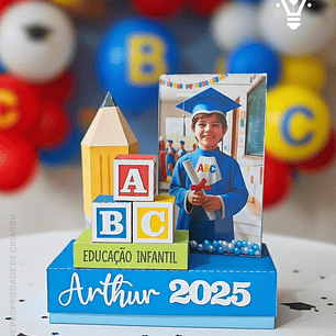 ARQUIVO DE CORTE CENTRO DE MESA FORMATURA ABC (STUDIO, PDF)