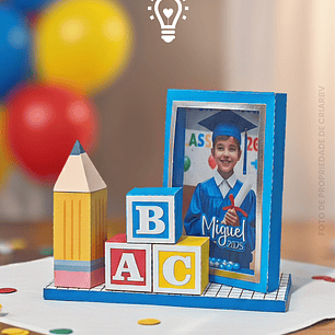 CENTRO DE MESA ABC (STUDIO, SILHOUETTE E SVG)