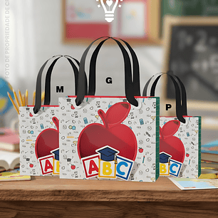 ARQUIVO DE CORTE TRIO SACOLAS ABC COM ACETATO (STUDIO, PDF E SVG)