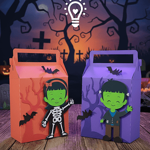 ARQUIVO DE CORTE MALETINHAS HALLOWEEN (STUDIO E PDF)