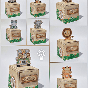 ARQUIVO DE CORTE CUBO SAFARI (STUDIO E PDF)