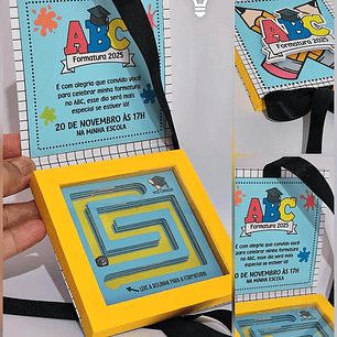 ARQUIVO DE CORTE FORMATURA DE ABC LABIRINTO (STUDIO E PDF)