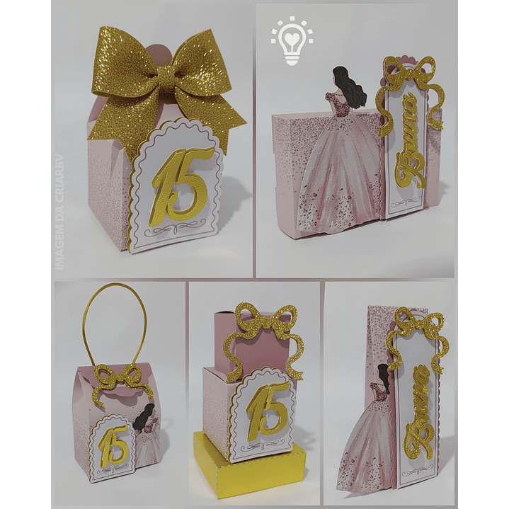 ARQUIVO DE CORTE 15 ANOS ROSÉ GOLD  (STUDIO E PDF) 1