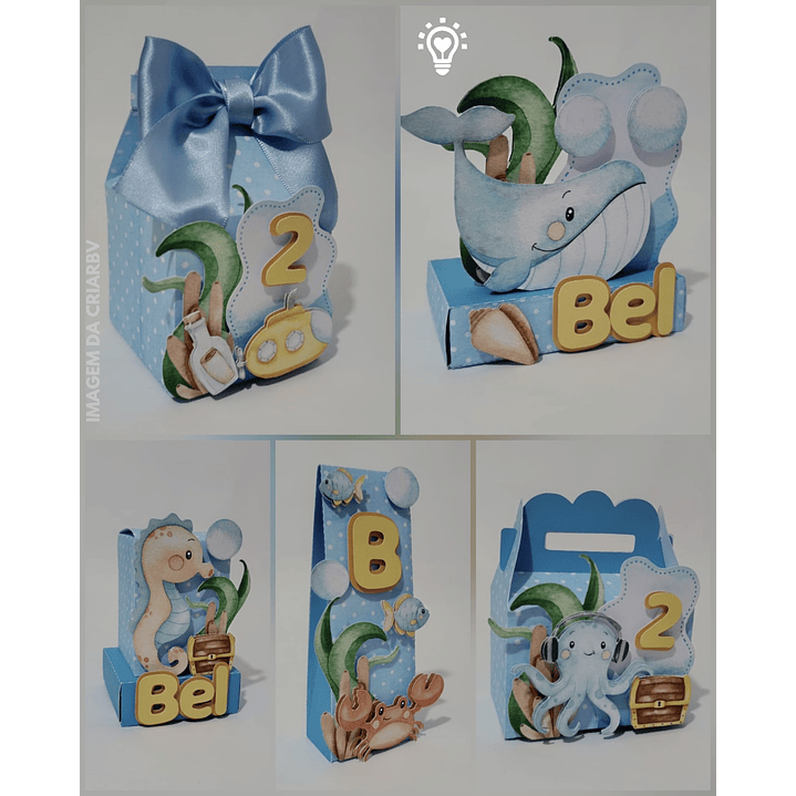 ARQUIVO DE CORTE FUNDO DO MAR AQUARELA MENINO (STUDIO E PDF) 1