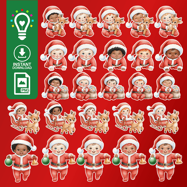 KIT DIGITAL BEBÊ NOEL CRIARBV (PNG) 1