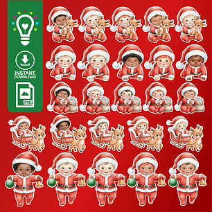 KIT DIGITAL BEBÊ NOEL CRIARBV (PNG)