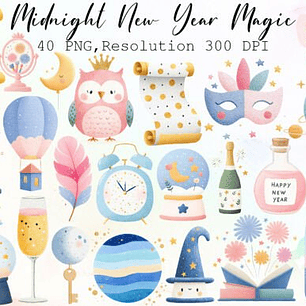 KIT DIGITAL ANO NOVO (PNG)