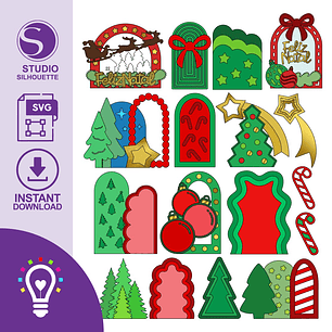 ARQUIVO DE CORTE PAINÉIS / PAINEL NATALINO, NATAL (STUDIO, SVG)