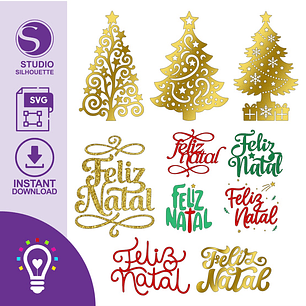 ARQUIVO DE CORTE PAINÉIS / PAINEL, NATALINO, NATAL (STUDIO, SVG)