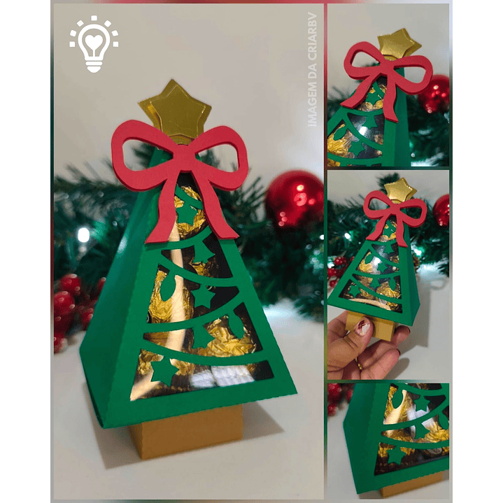 ARQUIVO DE CORTE ARVORE DE NATAL PARA DOCES (STUDIO E PDF) 1