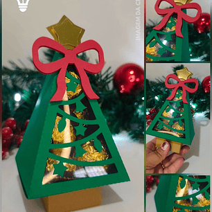 ARQUIVO DE CORTE ARVORE DE NATAL PARA DOCES (STUDIO E PDF)