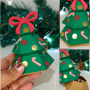 ARQUIVO DE CORTE ARVORE DE NATAL PARA DOCES (STUDIO E PDF)