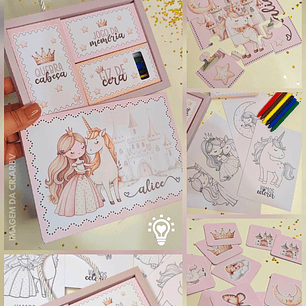 ARQUIVO DE CORTE KIT DIVERSÃO / KIT DE COLORIR + MOLDE (STUDIO, PDF E MOLDE EM SVG)