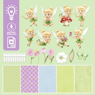 KIT DIGITAL TINKER BELL, SININHO (PNG)