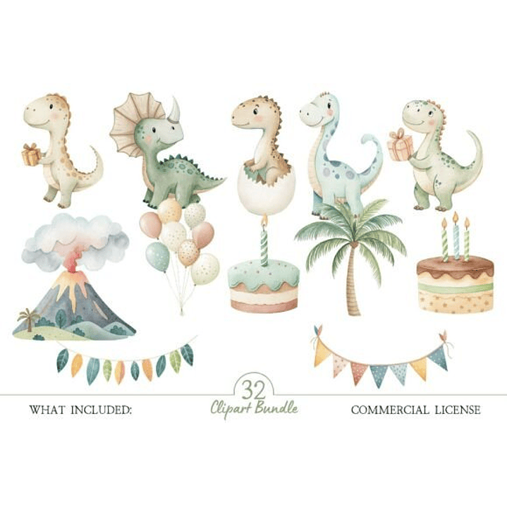 KIT DIGITAL DINOSSAURO (PNG) 2