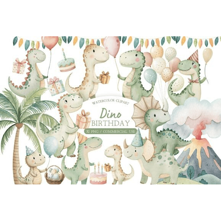 KIT DIGITAL DINOSSAURO (PNG) 1