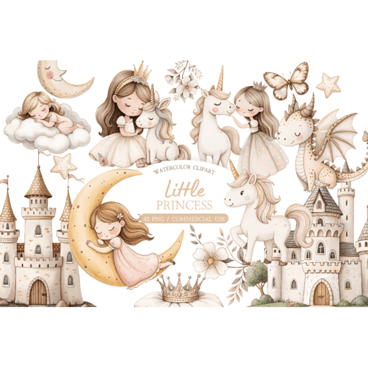 KIT DIGITAL PRINCESAS (PNG) 1