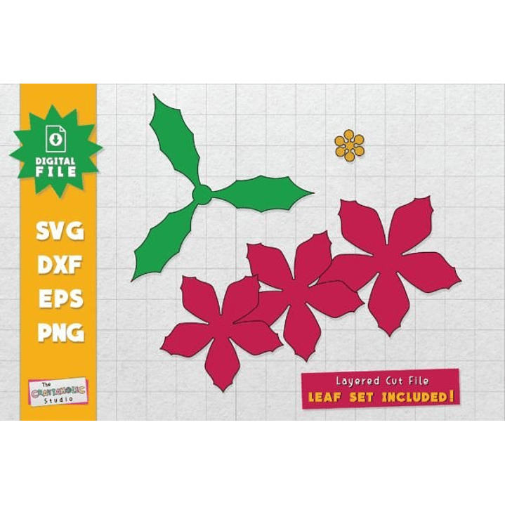 ARQUIVO DE CORTE MOLDES DE FLORES (PNG) 2