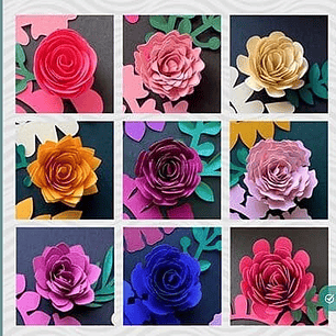 ARQUIVO DE CORTE MOLDES DE FLORES (PNG)