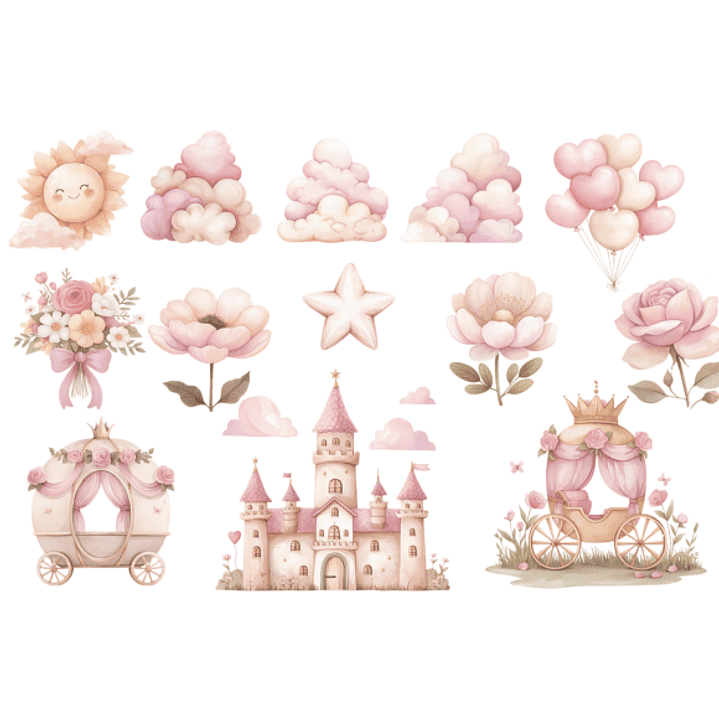 KIT DIGITAL PRINCESA (PNG) 2