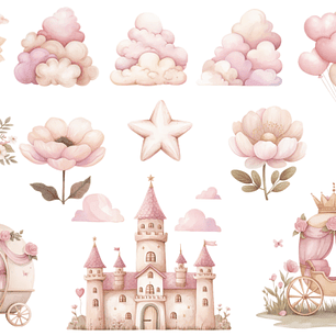 KIT DIGITAL PRINCESA (PNG)