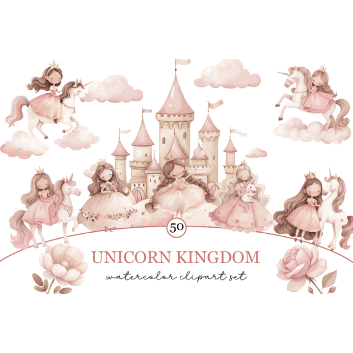 KIT DIGITAL PRINCESA (PNG) 1