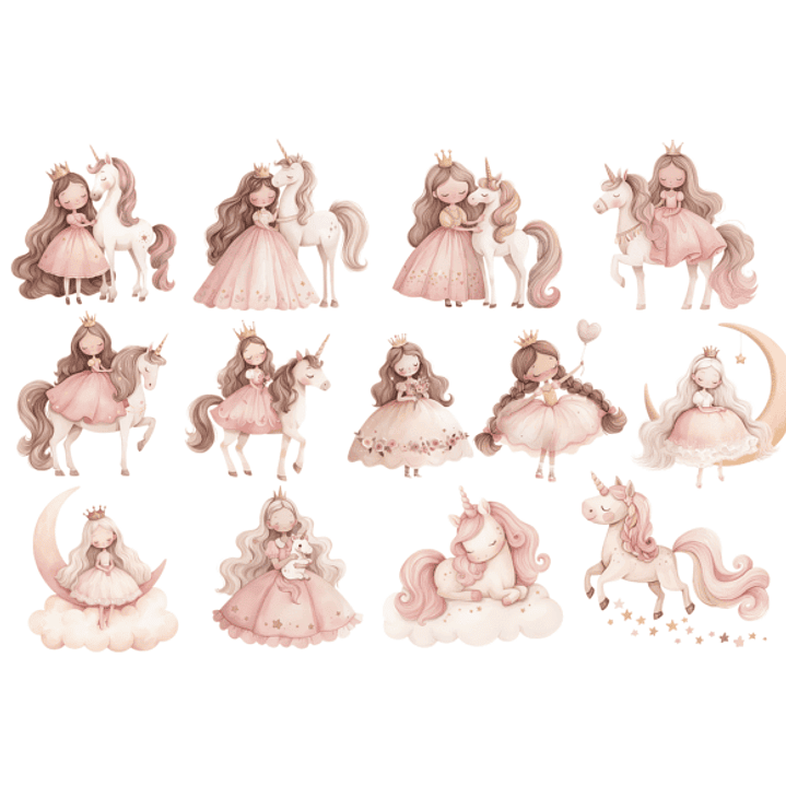 KIT DIGITAL PRINCESA (PNG) 4