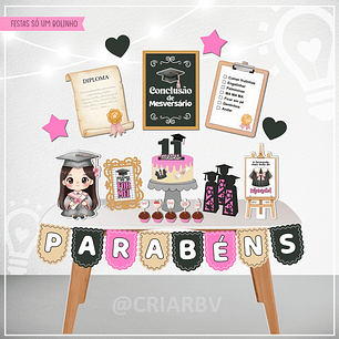 ARQUIVO DE CORTE KIT SÓ UM BOLINHO CONCLUSÃO MESVERSÁRIO (STUDIO E PDF)