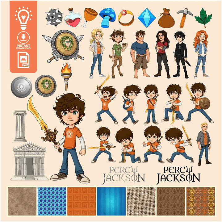 KIT DIGITAL Percy Jackson (PNG) 1