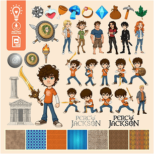 KIT DIGITAL Percy Jackson (PNG)
