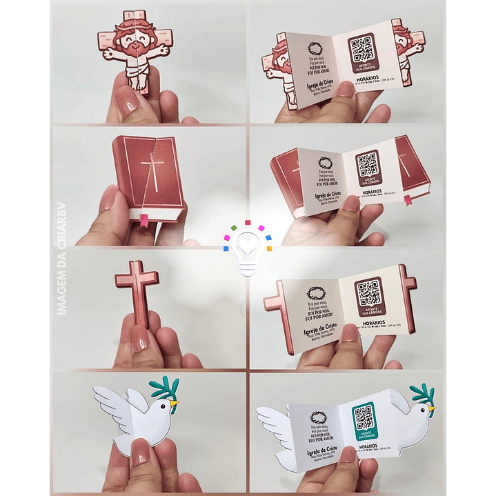 ARQUIVO DE CORTE CARD PARA RETROVISOR CRISTÃO / CARTÃO DE VISITA CRIATIVO (STUDIO E PDF) 1