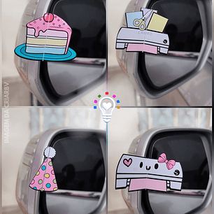 ARQUIVO DE CORTE CARD PARA RETROVISOR PAPELARIA PERSONALIZADA / CARTÃO DE VISITA CRIATIVO (STUDIO E PDF)