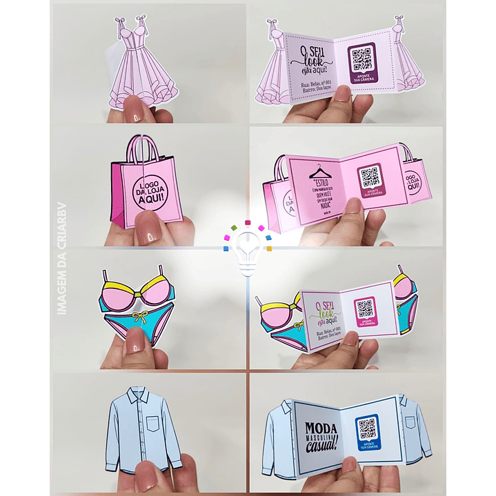 ARQUIVO DE CORTE CARD PARA RETROVISOR LOJAS / CARTÃO DE VISITA CRIATIVO (STUDIO E PDF) 1