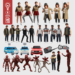 KIT DIGITAL STRANGER THINGS 5 2025  (PNG)