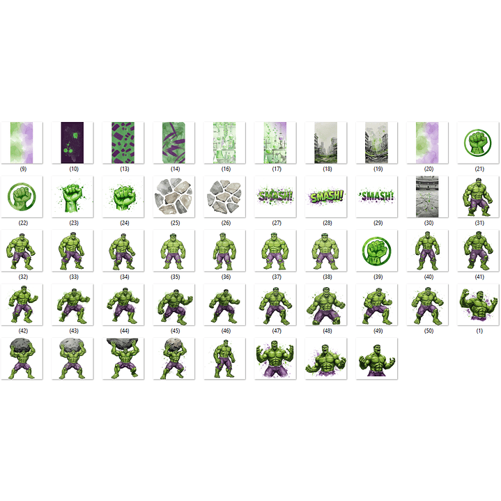 KIT DIGITAL Hulk aquarela 2