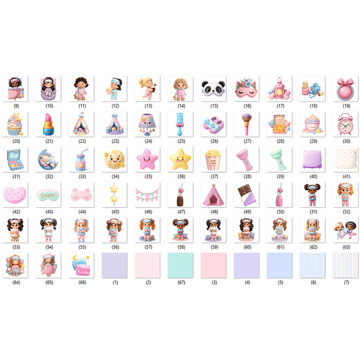 KIT DIGITAL FESTA DO PIJAMA 2