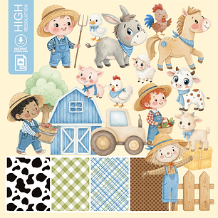 KIT DIGITAL FAZEDNINHA MENINO AZUL  