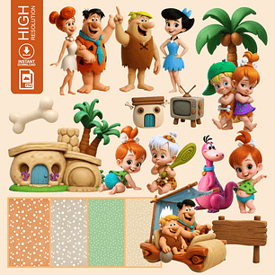 KIT DIGITAL Os Flinstones 3D