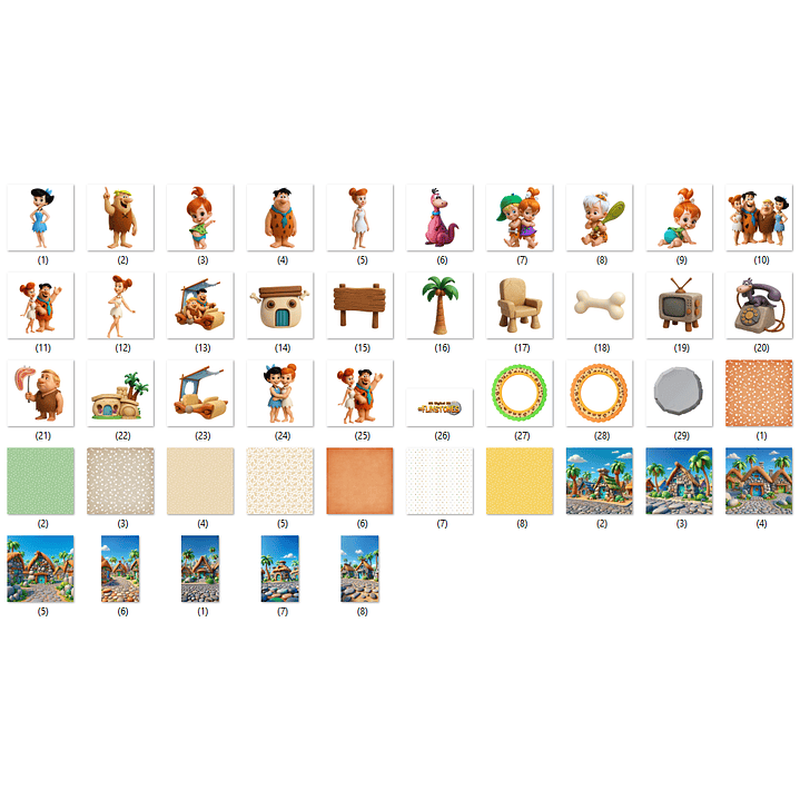 KIT DIGITAL Os Flinstones 3D 2