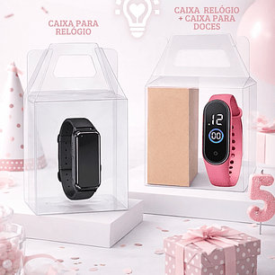 CAIXAS ACETATO PARA RELÓGIO  2 MODELOS (STUIDO E PDF)