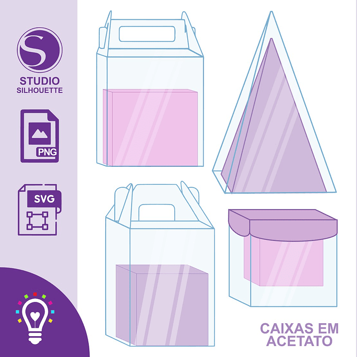 ARQUIVO CAIXAS EM ACETATO, MOCKUPS + CAIXA EM STUDIO + PDF 1