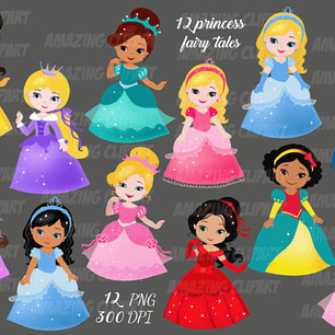 KIT DIGITAL PRINCESAS (PNG)