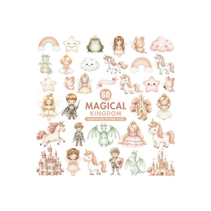 KIT DIGITAL PRINCESAS (PNG) 1