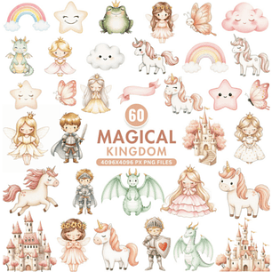 KIT DIGITAL PRINCESAS (PNG)