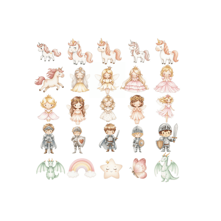 KIT DIGITAL PRINCESAS (PNG) 4