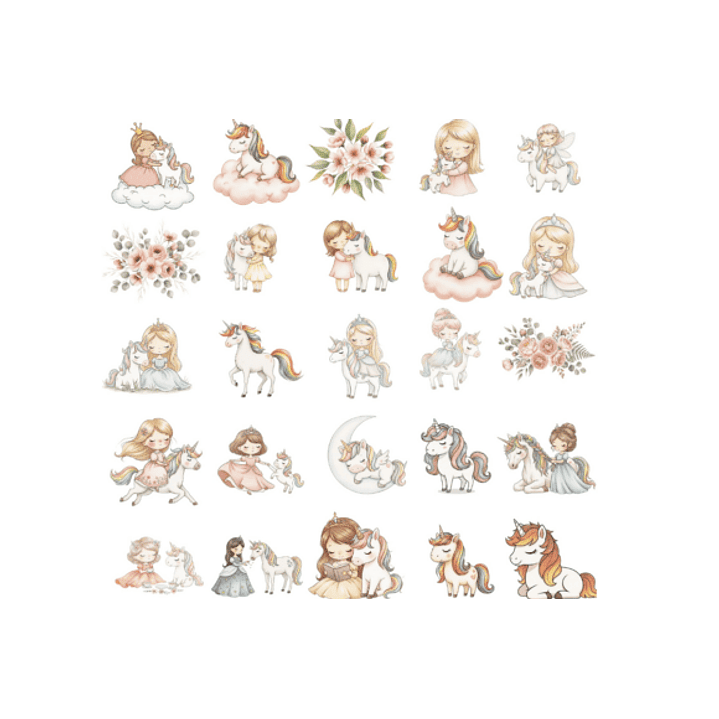 KIT DIGITAL PRINCESAS (PNG) 2